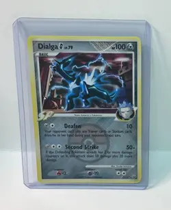 Dialga G 7/127 Platinum Crosshatch Pokemon League Promo Card - Image 1