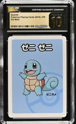 CGC 10 Pristine Squirtle Old Maid 2019 Japanese Pokemon Card - Image 1