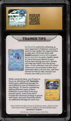 Pokemon Obsidian Flames Trainer Tips Insert Card Dragonite CGC 10 Pristine - Image 2