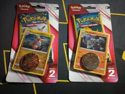 2 New Pokemon XY Evolutions Lost Thunder 2019 Blister 2 Pack Booster Card Lot - Image 1