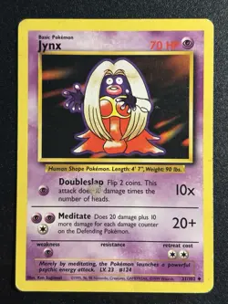Jynx 31/102 - Base Set Uncommon Pokemon TCG WOTC 1999 - HP Card - Image 1