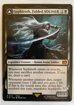 MTG FINAL FANTASY - Sephiroth, Fabled Soldier - Dark Confidant Bundle Rare lot - Image 2