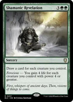 Shamanic Revelation MTG BLC 0237 Rare NM - Image 1