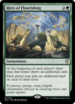 Rites of Flourishing MTG BLC 0122 Rare NM - Image 1