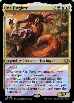 Mr. Foxglove MTG BLC 0006 Mythic NM Foil - Image 1