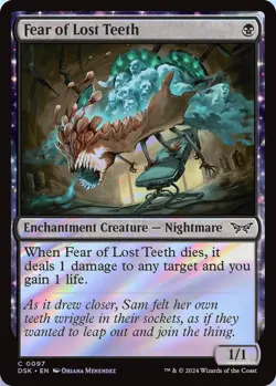 Fear of Lost Teeth MTG DSK 0097 Common NM Foil - Image 1