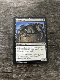 MTG 1x Crypt Rats x1 LP Modern Horizons - Image 1