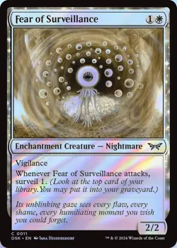 Fear of Surveillance MTG DSK 0011 Common NM Foil - Image 1