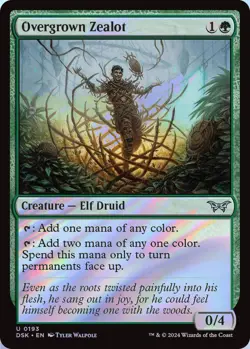 Overgrown Zealot MTG DSK 0193 Uncommon NM Foil - Image 1