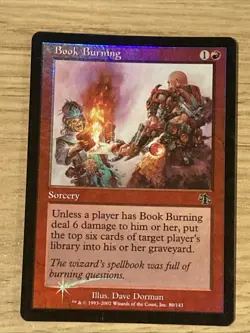 Book Burning Foil Judgement - Near Mint - Image 1