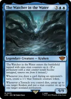 The Watcher in the Water NM MYTHIC Lord of the Rings LTR MTG Blue #0075 Regular - Image 1