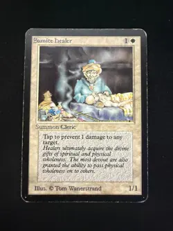 Magic The Gathering: Alpha Samite Healer MTG Alpha - Image 1