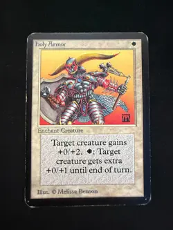Magic The Gathering: Alpha Holy Armor MTG Alpha - Image 1
