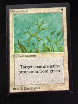 Magic The Gathering: Beta Green Ward MTG Beta - Image 1