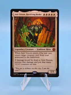 MTG Anti-Venom, Horrifying Healer Mythic Rare Spider-Man Magic The Gathering NM - Image 1