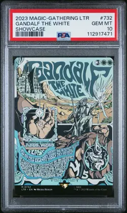 PSA 10 Gandalf the White Poster 0732 M Borderless - Image 1
