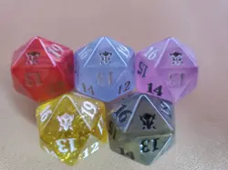 5x MTG d20 Spindown - Dragons of Tarkir 20-SIDED DIE All 5 colors Set of 5 17BB - Image 1