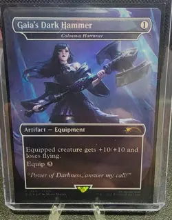 Gaia's Dark Hammer - FOIL MTG Final Fantasy Secret Lair Weapons - Image 1