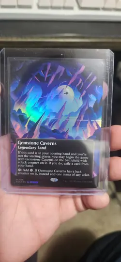 Gemstone Caverns (0061) (Borderless) Edge of Eternities: Stellar Sights Foil MTG - Image 1