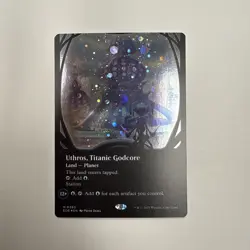 Uthros, Titanic Godcore (Borderless) (Galaxy Foil) Edge of Eternities Foil - Image 1