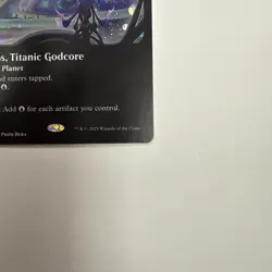 Uthros, Titanic Godcore (Borderless) (Galaxy Foil) Edge of Eternities Foil - Image 4