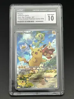 Paldea Evolved Pokemon Center ETB Pikachu Pokemon Center Stamped Promo - CGC 10 - Image 1
