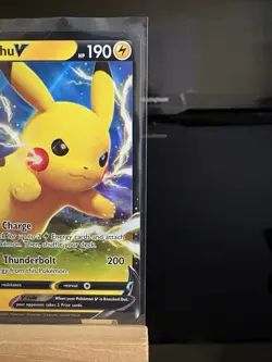 PIKACHU V - SWSH061 S&S Black Star Promo - Holo Rare - Pokemon TCG Card - Image 3