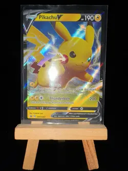 PIKACHU V - SWSH061 S&S Black Star Promo - Holo Rare - Pokemon TCG Card - Image 4