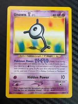 Pokemon TCG Unown [Y] Neo Revelation 40/64 Regular Unlimited Uncommon VLP - Image 1