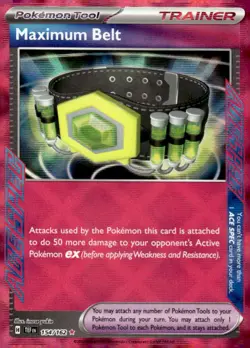 Pokemon TCG Temporal Forces #154/162 Maximum Belt - Image 1