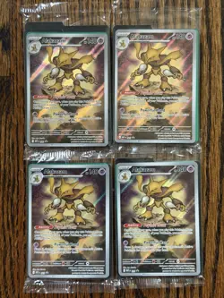 ALAKAZAM MEP 009 PROMO MEGA EVOLUTIONS NM-MT POKEMON TCG LOT OF 4 - Image 1