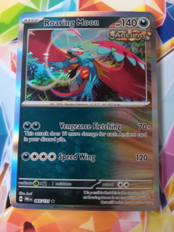 Roaring Moon 109/162 Holo Rare Temporal Forces Pokemon TCG NM/M - Image 1