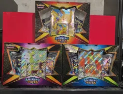 Pokemon Shining Fates Collection Lot. Pikachu V, Boltund V, and Cramorant Sealed - Image 1