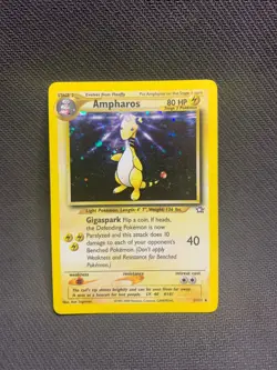 Ampharos 1/111 Pokemon TCG Neo Genesis Holo Rare MP/LP - Image 1