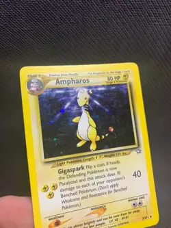 Ampharos 1/111 Pokemon TCG Neo Genesis Holo Rare MP/LP - Image 3