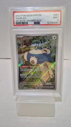 2023 Pokemon SVP EN Snorlax 151 ETB Black Star Promo PSA 9 - Image 1