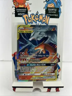 UNBROKEN BONDS RESHIRAM & CHARIZARD GX 20/214 POKEMON ULTRA RARE NM - Image 1
