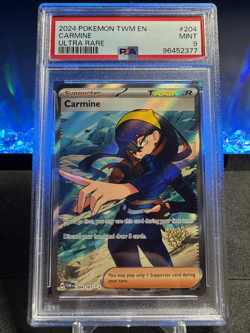 2024 | Pokemon Twilight Masquerade | Carmine Ultra Rare | 204/147 | PSA 9 - Image 1