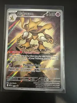 BOTH! Pokemon Center Stamped Alakazam 009 - English - Mega Evolutions ETB Promo - Image 5