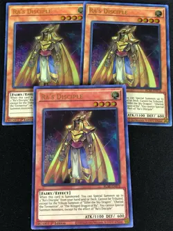 YUGIOH RA'S DISCIPLE BLAR-EN076 1ST ULTRA X3 - Image 1