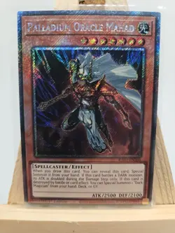 Yu-Gi-Oh Palladium Oracle Mahad Platinum Secret Rare RA03-EN266 Near Mint... - Image 1