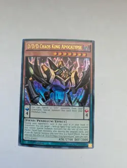Yu-Gi-Oh TCG D/D/D Chaos King Apocalypse SDPD-EN001 1st Edition Ultra Rare NM - Image 1