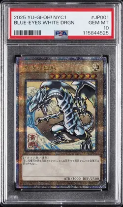 2025 YU-GI-OH! JAPANESE NYC1 #JP001 BLUE-EYES WHITE DRAGON PSA 10 - Image 1