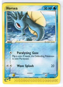 Horsea - EX Dragon 58/97- EX/LP - Pokemon Common Card - Image 1