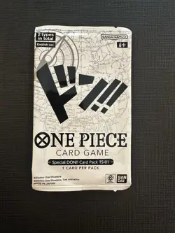 2023 ONE PIECE CARD GAME SPECIAL DON!! SEALED PACK TS-01 ENGLISH BANDAI PROMO - Image 1