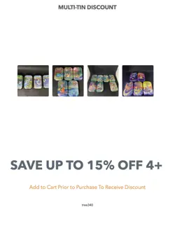 Opened Pokemon Trading Card Game Mini Tins with Art Cards No Coins No Packs - Image 1