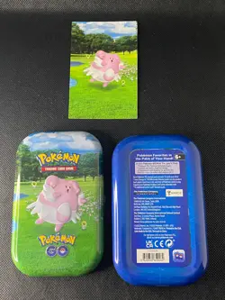 Opened Pokemon Trading Card Game Mini Tins with Art Cards No Coins No Packs - Image 2
