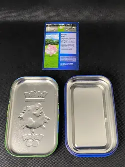 Opened Pokemon Trading Card Game Mini Tins with Art Cards No Coins No Packs - Image 3
