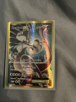 Pokemon Mewtwo EX TCG Full Art Holo Ultra Rare Card 103/108 XY Evolutions - Image 1