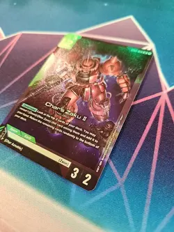 Char's Zaku II Foil Gundam TCG Card Game ST03-006 NM LR - Image 3